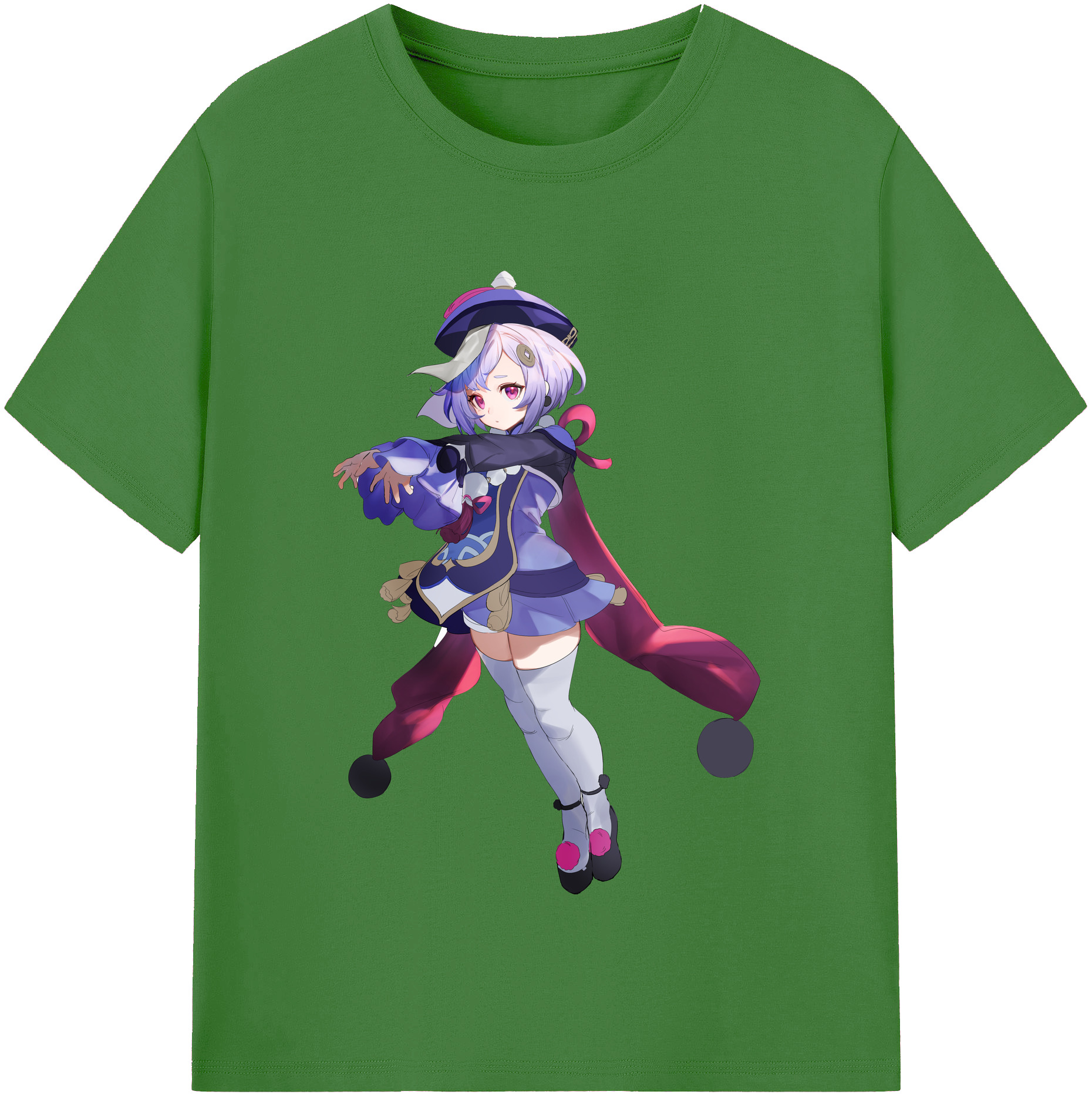 げんし神 七七 なな  genshin Nana レディースカジュアルプリントTシャツ（綿100％）